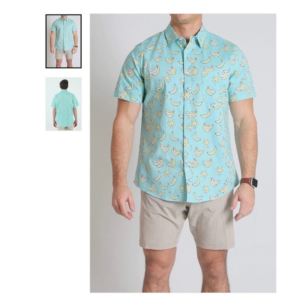 Quite Storm Surf Shop Banana Split Button Down Mens shirt size XL